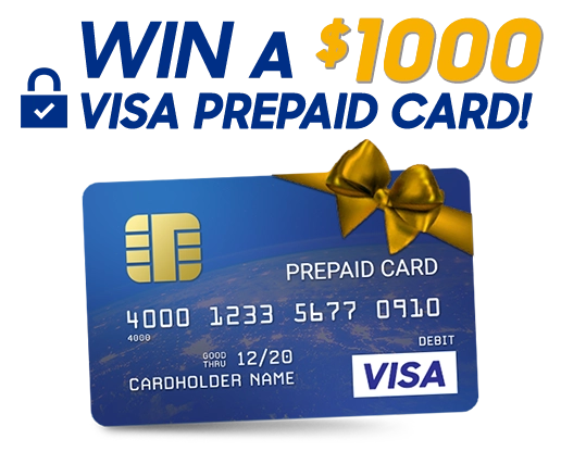 Win $1,000 Prepaid Visa Card